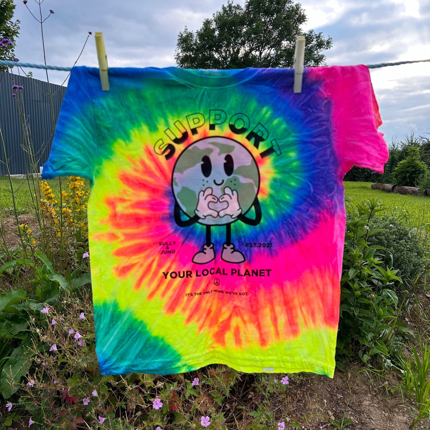 Support your local planet Tie Dye T-Shirt